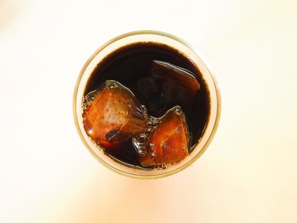 伊佐市_お好み焼き_和弘_アイスコーヒー