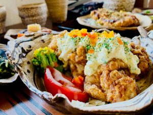 伊佐市_さつまや食堂_チキン南蛮定食