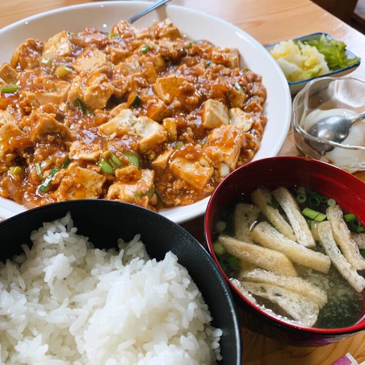 伊佐市_喫茶びっく_麻婆豆腐定食