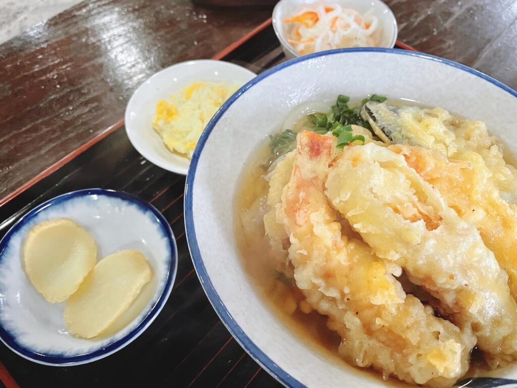 曽木の滝そば庵_メニュー_えび天そばうどん