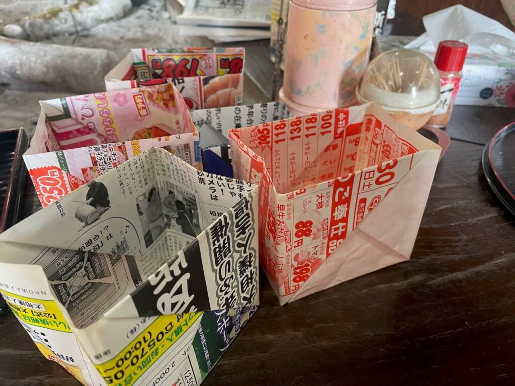 曽木の滝そば庵_ゴミ箱の作り方