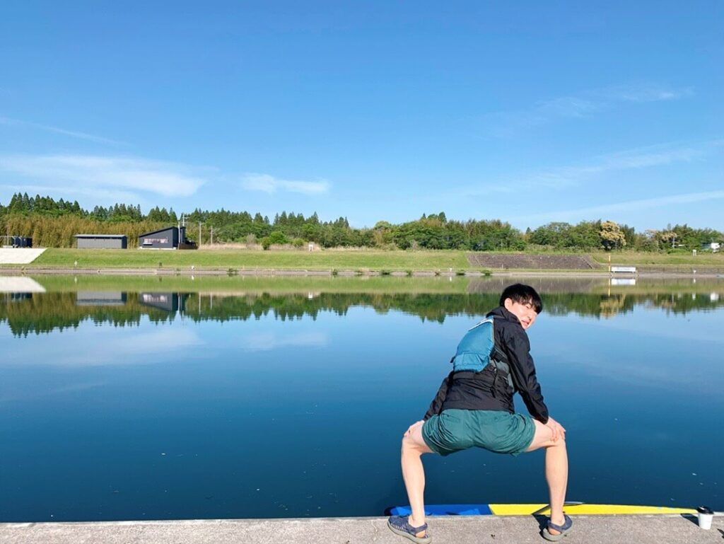 川内川_SUP_準備体操