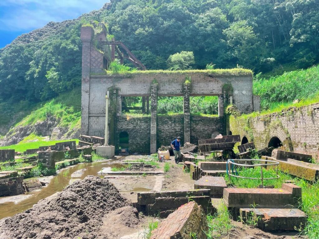 曽木発電所遺構_見学ツアー_中の様子