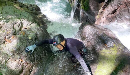 鹿児島県伊佐市 奥十曽渓谷 十曽川 沢登りの様子