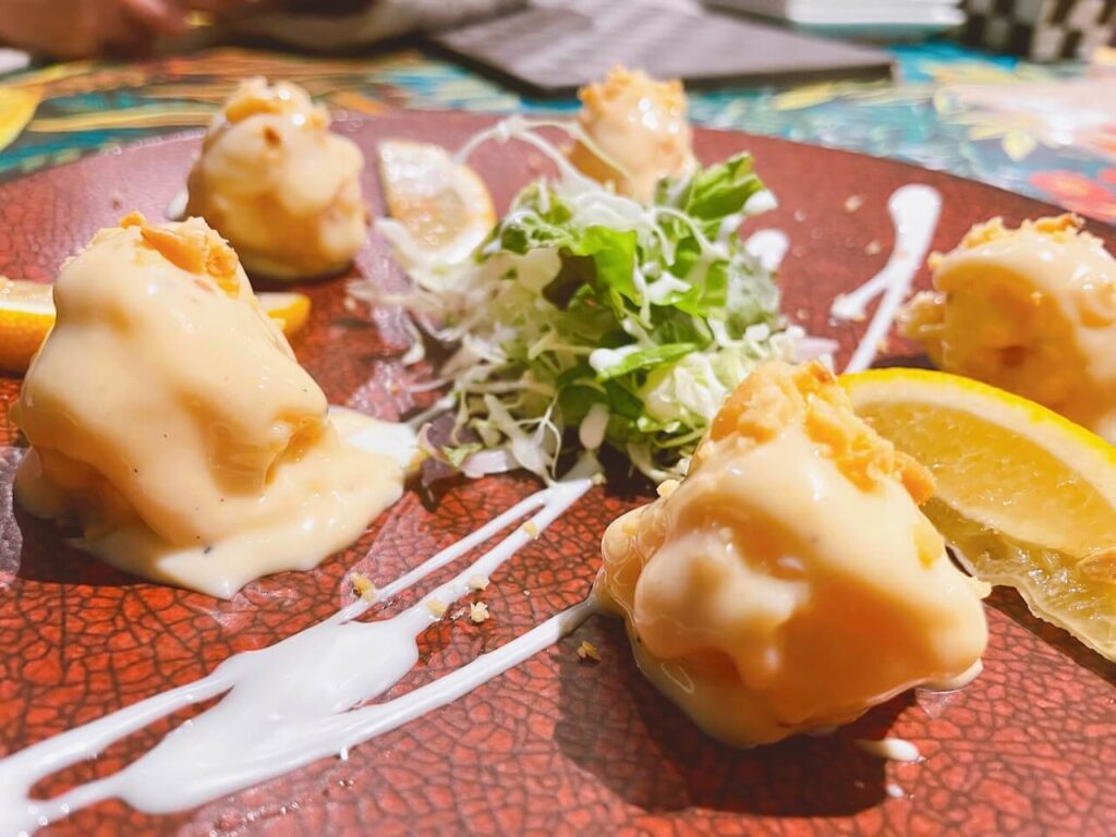 鹿児島県伊佐市 Restaurant＆Bar融合 メニュー こだわりのえびマヨ