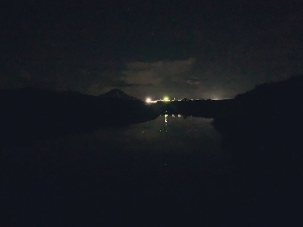 鹿児島県伊佐市_川内川支流_ウナギ獲り_夜釣り