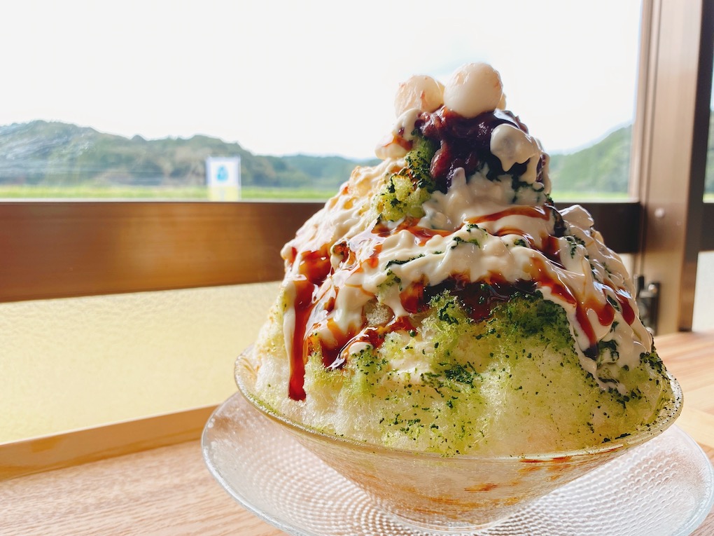 鹿児島県伊佐市_雪のかき氷店_黒蜜抹茶きなこ