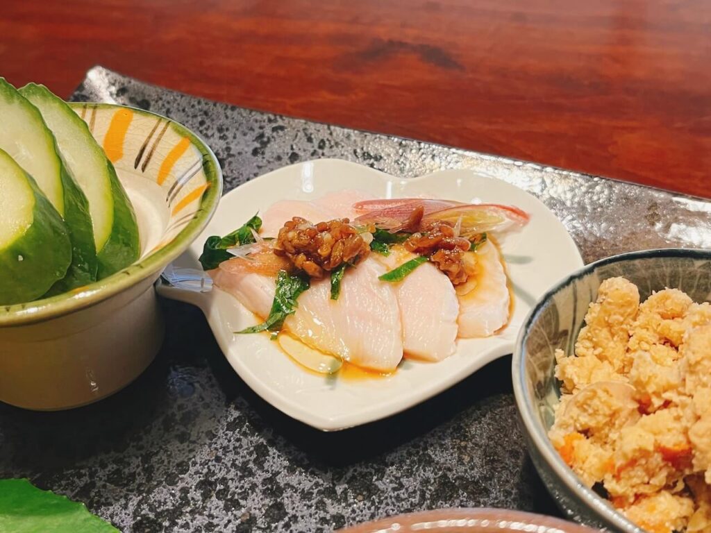 鹿児島県伊佐市_無為自然_夕食_醤油麹